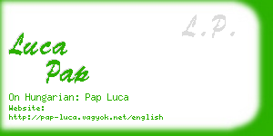 luca pap business card